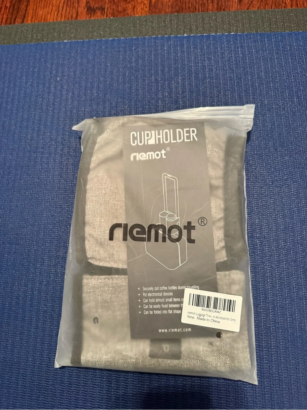 Riemot Suit Case Attachment Cup Holder Travel Accessory - Grey